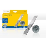 Schellenberg Unterputz-Gurtwickler mit Abdeckplatte in Metalloptik, Verzinkt, 170 mm