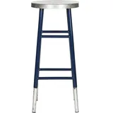 SAFAVIEH Modern Bar & Counter Stool, in Navy and Silver
