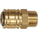 Riegler Schnellverschlusskuppl. NW 7,2 »connect line«, MS blank, G 1/2 AG