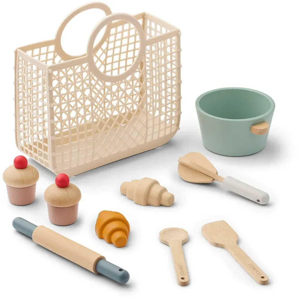 LIEWOOD - Lisbeth Spielzeug-Set, Backen, mehrfarbig (9-tlg.)