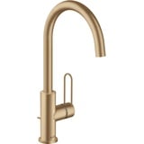 Hansgrohe Axor Uno 240 mit Bügelgriff Zugstangen-Ablaufgarnitur brushed bronze