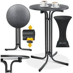 KESSER® Gastro Stehtisch klappbar - Gastronomie Bistrotisch rund - Wetterbeständiger Klapptisch Gartentisch - Runder Partytisch - Hitzebeständig - Stabil und sicher