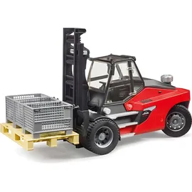 Bruder Linde HT160 Stapler mit Palette, 3 Boxen