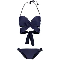 s.Oliver Push-Up-Bikini Damen Blau 34 Cup B