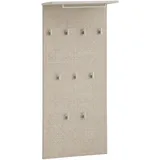 Schildmeyer Hakenpaneel Edno 159985, cremebeige/Canasta Dekor, 50 x 20,9 x 110,6 cm