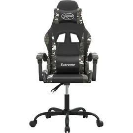 vidaXL Gaming-Stuhl Drehbar Tarnfarben Grün