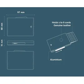 Ögon Cascade Slim Wallet Unisex Geldbörse schwarz