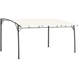 vidaXL Gartenpavillon 1,73 x 3 m Beige/Schwarz/Weiß