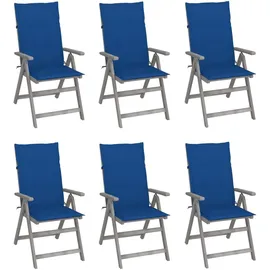 vidaXL Hochlehner 69 x 69 x 110 cm braun 6 St.