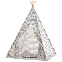 CLP Spielzelt Esna grau kariert