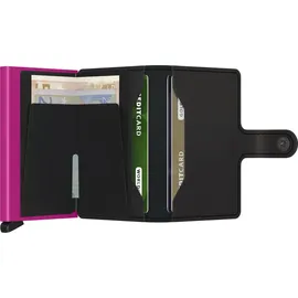 Secrid Miniwallet Matte Damen Kartenetui schwarz & fuchsia
