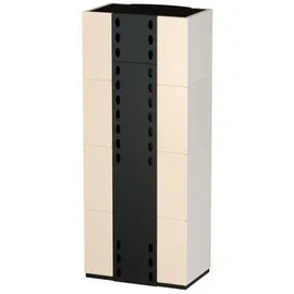 THERMIA Kaminofen Alpha Plus Stahl Schwarz/Abdeckplatte Weiß