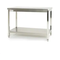 Ristoattrezzature Edelstahltisch - Professionelle Arbeitsplatte - für Küchen, Restaurants, Pizzerien - 120x60x85h