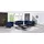 s-style möbel CHESTERFIELD-SOFA 3-Sitzer Fusion Blau Samt