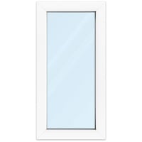 Fenster 50x100 cm, Kunststoff Profil aluplast IDEAL® 4000, Weiß, 500x1000 mm, einteilig festverglast, 2-fach Verglasung, individuell konfigurieren