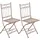 CLP Gartenstuhl Asina 40 x 40 x 95 cm antik-braun 2 St.