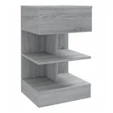 vidaXL Nachttisch Grau Sonoma 40x35x65 cm Holzwerkstoff