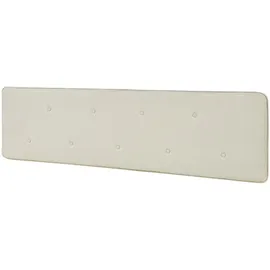 [en.casa] Kopfteil, Beige, Holzwerkstoff, Textil, 160x4x52 cm, Schlafzimmer, Betten, Bett-Kopfteile