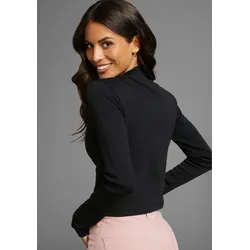 Langarmshirt »CIRCULAR COLLECTION«, in modischer Kurzform, Gr. 40/42, schwarz, , 60962725-40