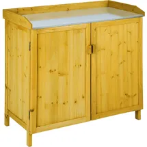 Tectake tectake® Pflanztisch Vita mit Unterschrank