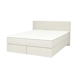 Möbel Kraft Boxspringbett 180 x 200 cm Weiß