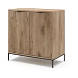 Vicco Kommode Eliza, Viking Oak 80 x 81.2 cm mit 2 Türen