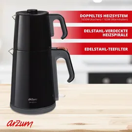 Arzum Cay Sefasi 1,2 l Schwarz