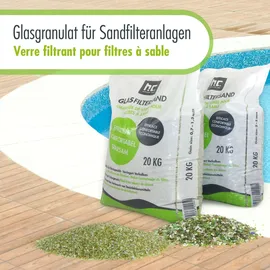 Höfer Chemie 40x 20kg Spezial Glasgranulat für Sandfilteranlagen 0,7-1,3mm Körnung