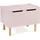[en.casa] Aufbewahrungskiste Virer 60 x 40 x 45 cm 1-tlg. Rosa