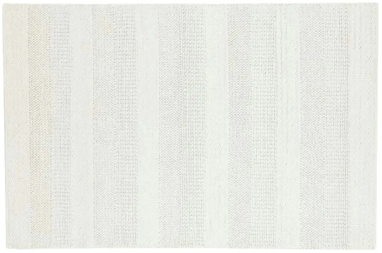 Handwebteppich   ¦ creme ¦ Wolle ¦ Maße (cm): B: 80