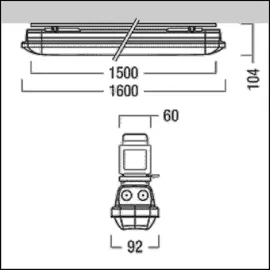 zumtobel AMP L 4600 3-flg. PC WB LDO TEC2