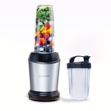 Alpina Smoothie Maker 1200 W - Mixer 1L - Mixer Smoothie Maker - mit 500 ML Mitnehmbecher und Deckeln – Standmixer mit Abnehmbare Edelstahlklingen - Blender Rutschfester Boden - Silber