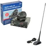 PNI Escort HP 8024 ASQ-Radiosenderpaket + CB Extra 48-Antenne mit Magnet