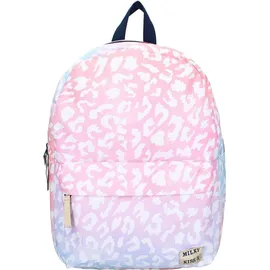 Milky Kiss Rucksack mit auffälligem Leopardenmuster – Rosa