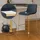 deluke Barhocker TENAR 43 x 48 x 100 cm Schwarz/Gold