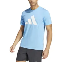 Adidas Herren Train Essentials Feelready Logo Training Tee, Blue Burst/White, XL