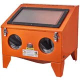 Vevor 40-Gallonen-Sandstrahlkabine, 40–120 PSI tragbare Tisch-Sandstrahlkabine, robuster Sandstrahler aus Stahl mit Strahlpistole und 4 Keramikdüsen für die Entfernung von Farbe, Flecken und Rost