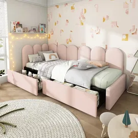 lanki international gmbh Jugendbett Odikalo 90 x 200 cm rosa