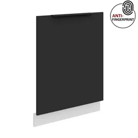 Küchen-Preisbombe Frontblende für vollintegrierten Geschirrspüler 60 cm ARIA Schwarz/Weiss matt