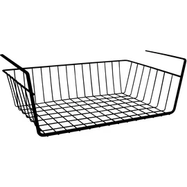 MSV Hängekorb aus Metall 38,5 x 25,5 x 14 cm Schwarz