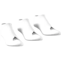 adidas Thin and Light No-Show Socken, 3 Paar White / Black 46-48