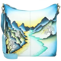 Greenland Nature Art+Craft Umhängetasche Leder 32 cm  mehrfarbig
