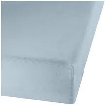 Erwin Müller Spannbettlaken Biber 90 x 190 - 100 x 200 cm blau