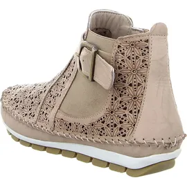 Gemini Damen Stiefelette Leder Cutouts floral Muster 382019-19, Größe:41 EU, Farbe:Mehrfarbig - 41