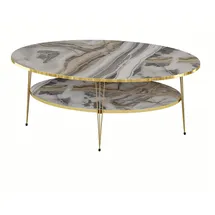 JV Möbel Couchtisch Mehrfarbig Holz 59 x 47 cm
