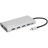 Manhattan 12-in-1 Docking Station, USB-C 3.0 [Stecker] (130660)