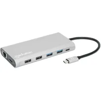 Manhattan 12-in-1 Docking Station, USB-C 3.0 [Stecker] (130660)