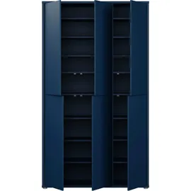 Forte Alice Springs Schuhschrank 109,2 x 34,9 x 191,9 cm Nachtblau