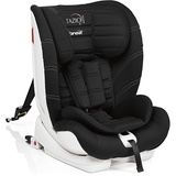 Brevi 534 259 TAZIO Isofix Autositz Total Black, Gruppe I, II, III (0-36 kg), Autositz von 9 Monate bis 7 Jahren, verstellbare Kopf- und Rückenlehne, verstellbare Liege, doppeltes Verankerungssystem (Isofix und mit Autogurten)