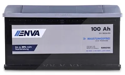 Enva Starterbatterie 100 Ah 900 A [Hersteller-Nr. 0 092 S50 150] für Alpina, Audi, BMW, Citroën, Fiat, Hyundai, Iveco, Jeep, Land Rover, Mazda, Nissan